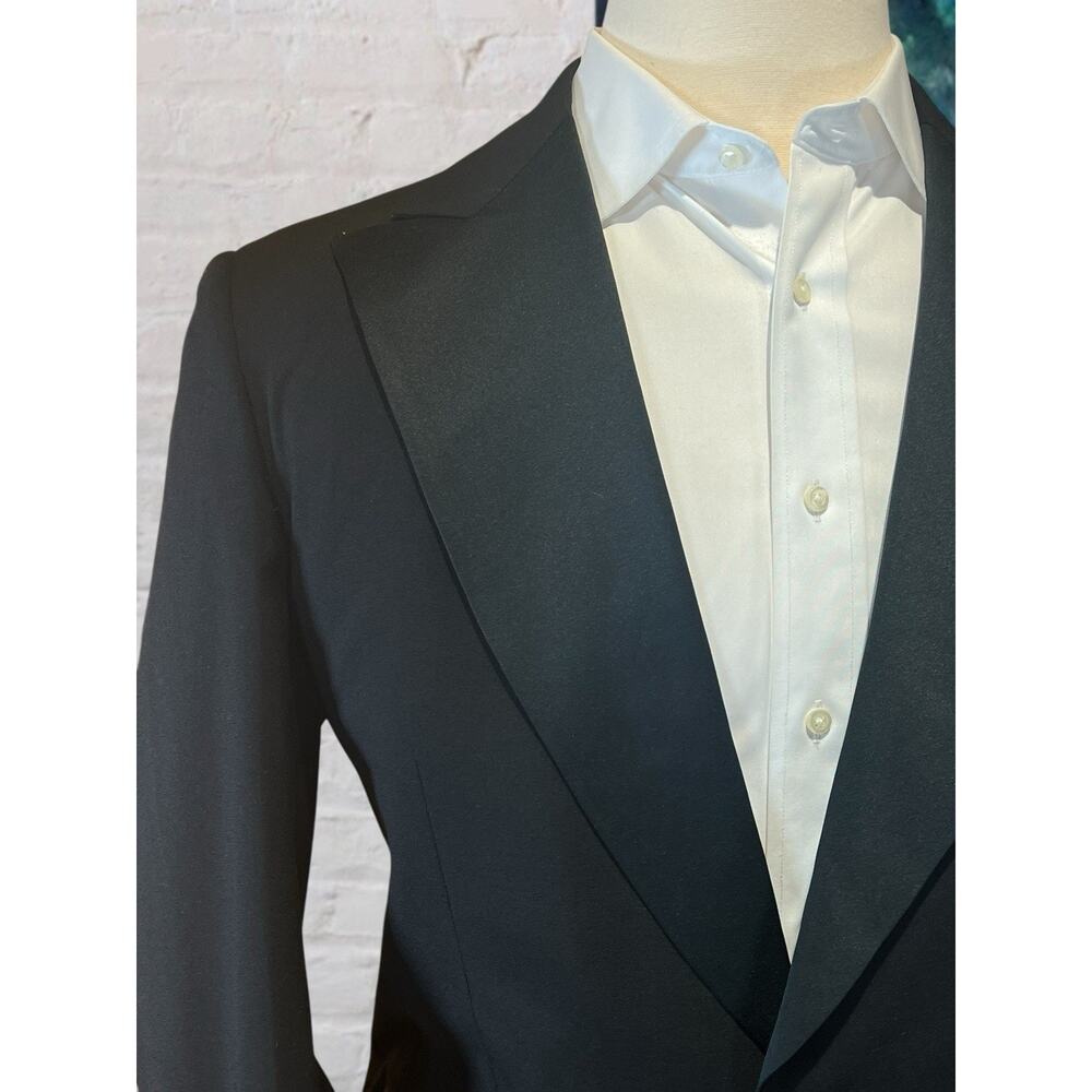 Vintage Palm Beach Mens 43L 38x31 Black Tuxedo Single Button Tux - Picture 5 of 16